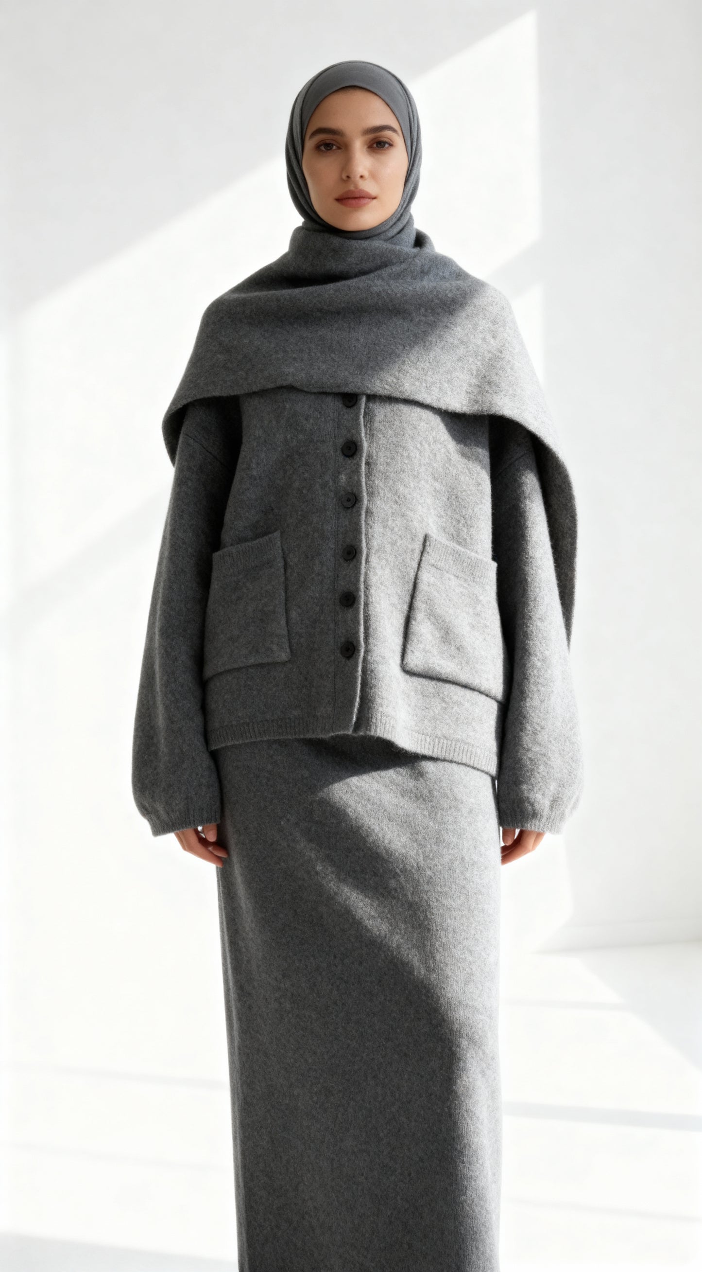 Belinay Gri 3'lü Set