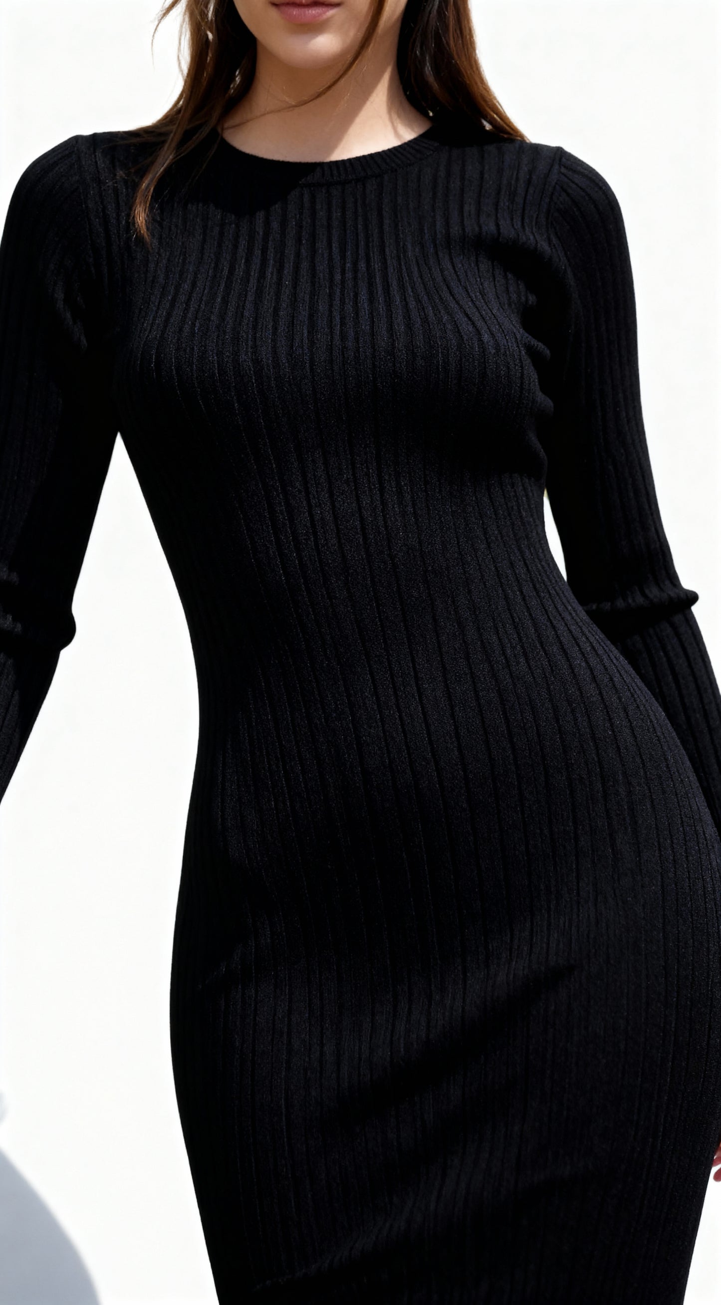 Sidelya Siyah Uzun  Elbise