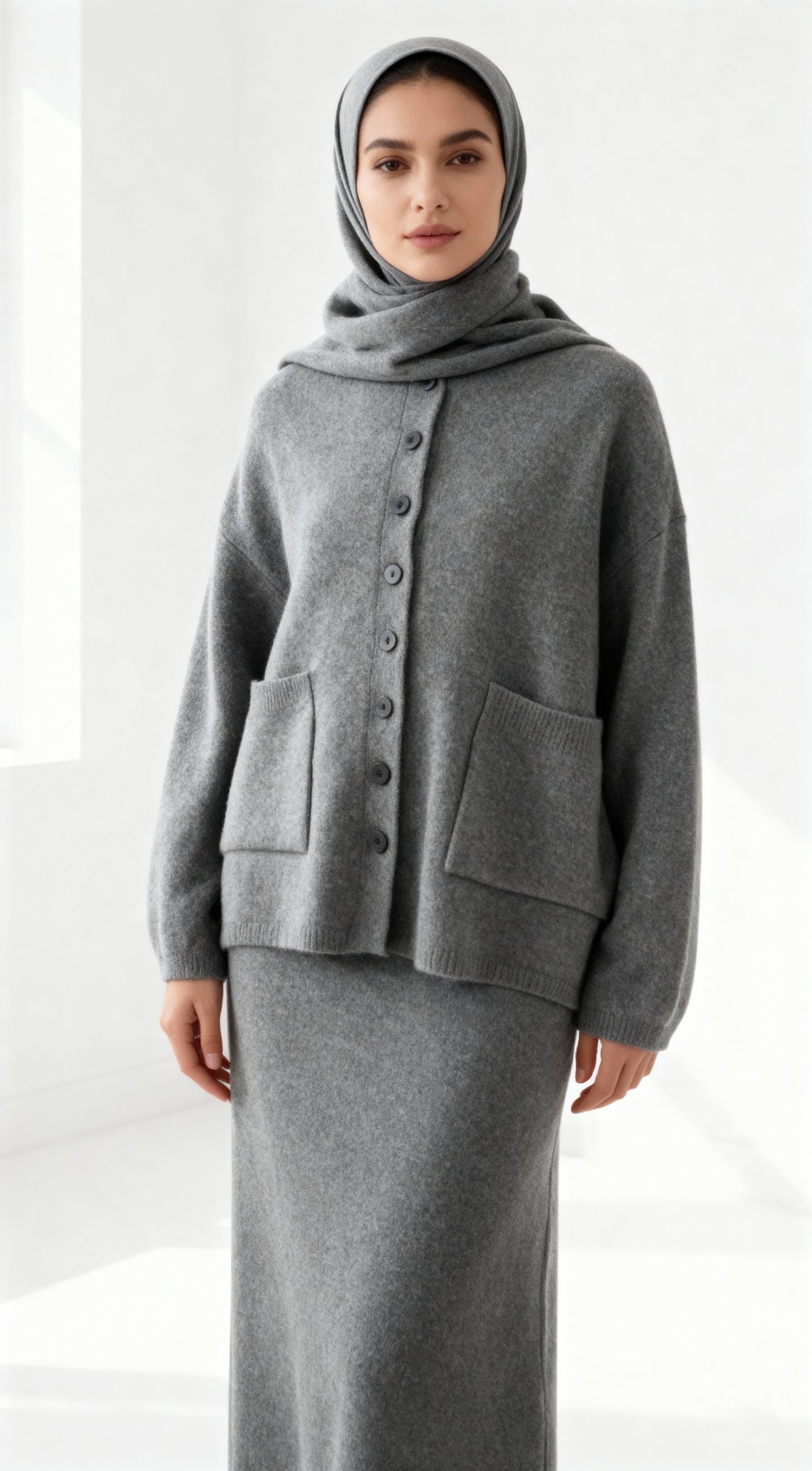 Belinay Gri 3'lü Set