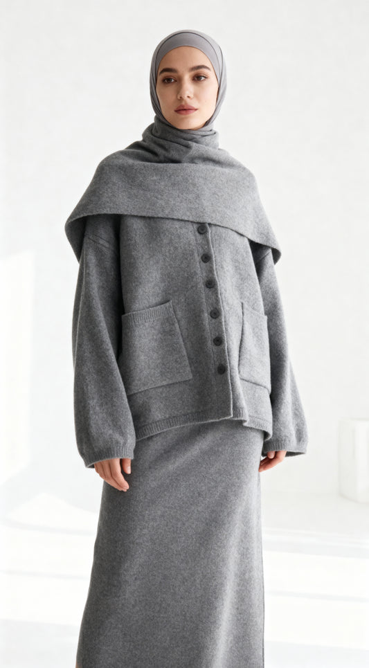 Belinay Gri 3'lü Set